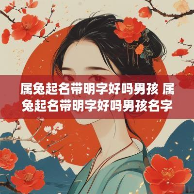 属兔起名带明字好吗男孩 属兔起名带明字好吗男孩名字