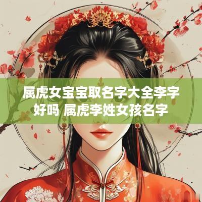 属虎女宝宝取名字大全李字好吗 属虎李姓女孩名字
