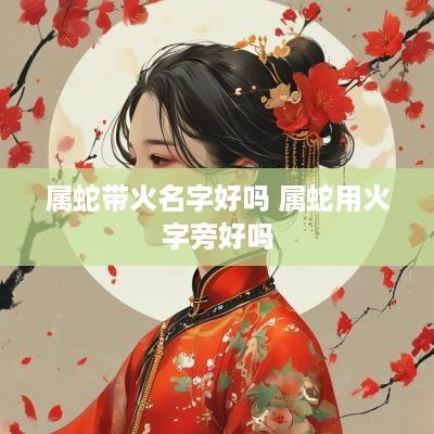 属蛇带火名字好吗 属蛇用火字旁好吗