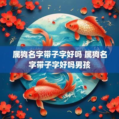 属狗名字带子字好吗 属狗名字带子字好吗男孩