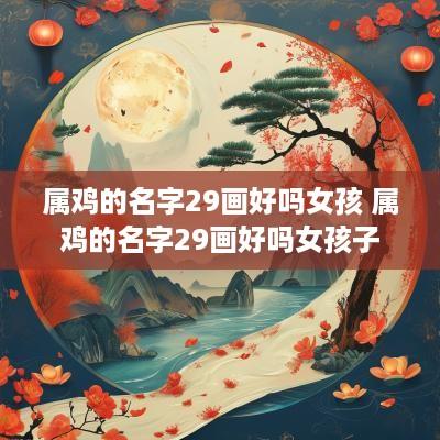 属鸡的名字29画好吗女孩 属鸡的名字29画好吗女孩子