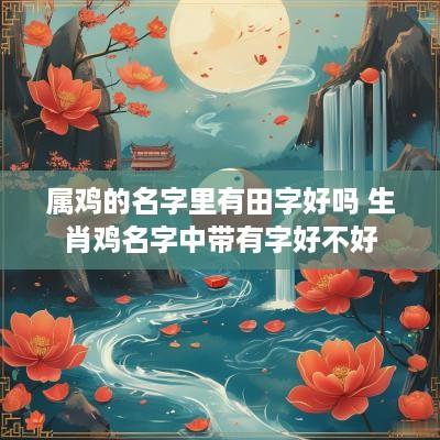 属鸡的名字里有田字好吗 生肖鸡名字中带有字好不好