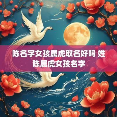 陈名字女孩属虎取名好吗 姓陈属虎女孩名字