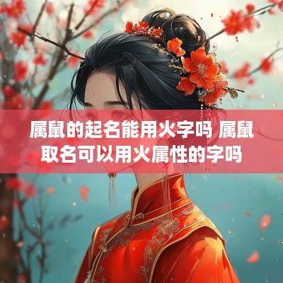 属鼠的起名能用火字吗 属鼠取名可以用火属性的字吗