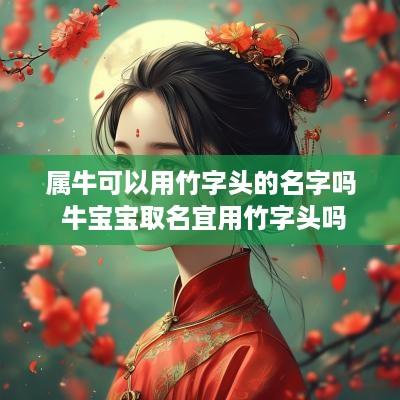 属牛可以用竹字头的名字吗 牛宝宝取名宜用竹字头吗
