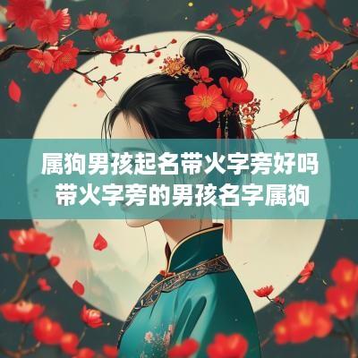 属狗男孩起名带火字旁好吗 带火字旁的男孩名字属狗