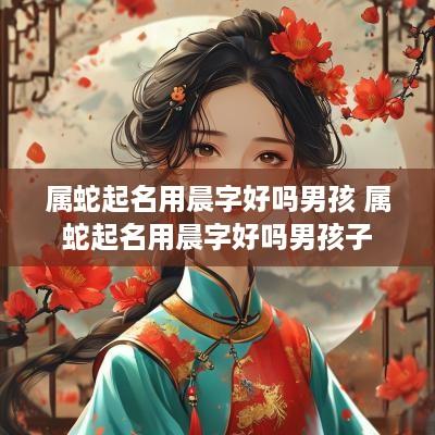 属蛇起名用晨字好吗男孩 属蛇起名用晨字好吗男孩子