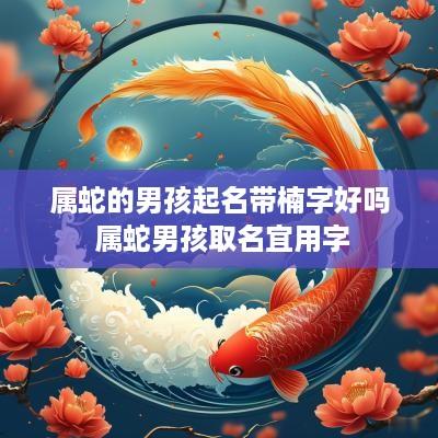 属蛇的男孩起名带楠字好吗 属蛇男孩取名宜用字