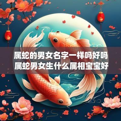 属蛇的男女名字一样吗好吗 属蛇男女生什么属相宝宝好