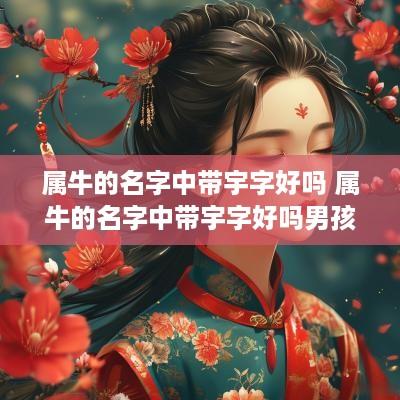 属牛的名字中带宇字好吗 属牛的名字中带宇字好吗男孩