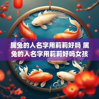 属兔的人名字用莉莉好吗 属兔的人名字用莉莉好吗女孩