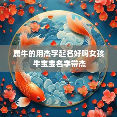 属牛的用杰字起名好吗女孩 牛宝宝名字带杰