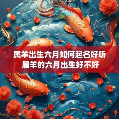 属羊出生六月如何起名好听 属羊的六月出生好不好