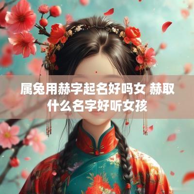 属兔用赫字起名好吗女 赫取什么名字好听女孩