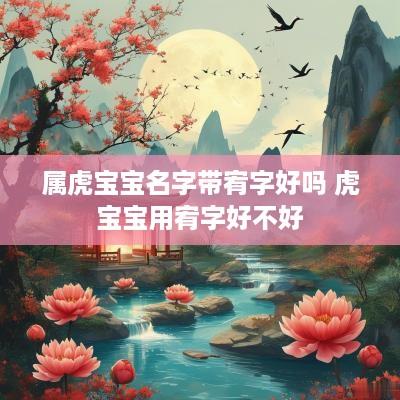 属虎宝宝名字带宥字好吗 虎宝宝用宥字好不好