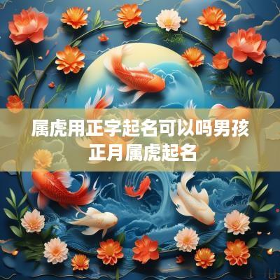 属虎用正字起名可以吗男孩 正月属虎起名
