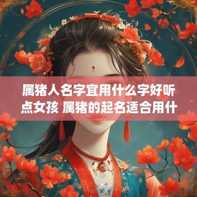 属猪人名字宜用什么字好听点女孩 属猪的起名适合用什么字女孩
