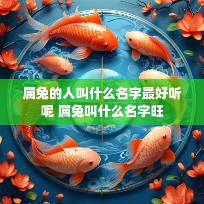 属兔的人叫什么名字最好听呢 属兔叫什么名字旺
