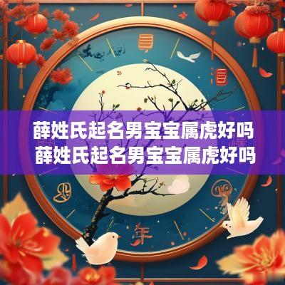 薛姓氏起名男宝宝属虎好吗 薛姓氏起名男宝宝属虎好吗怎么取名