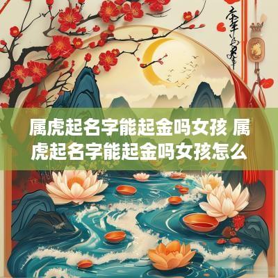 属虎起名字能起金吗女孩 属虎起名字能起金吗女孩怎么取名