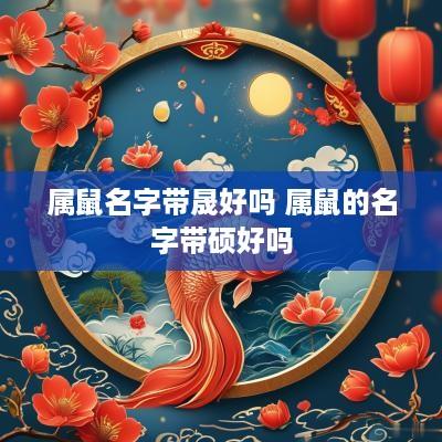 属鼠名字带晟好吗 属鼠的名字带硕好吗