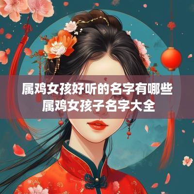 属鸡女孩好听的名字有哪些 属鸡女孩子名字大全