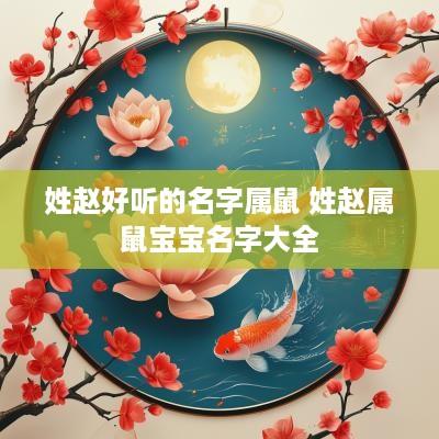 姓赵好听的名字属鼠 姓赵属鼠宝宝名字大全