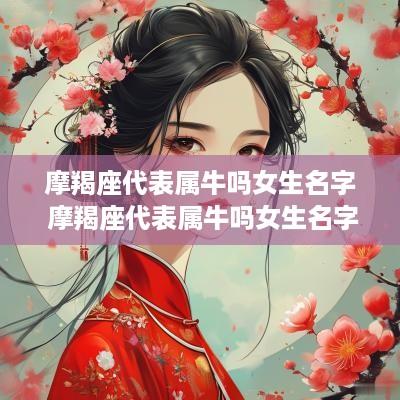 摩羯座代表属牛吗女生名字 摩羯座代表属牛吗女生名字大全