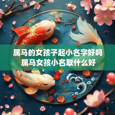 属马的女孩子起小名字好吗 属马女孩小名取什么好