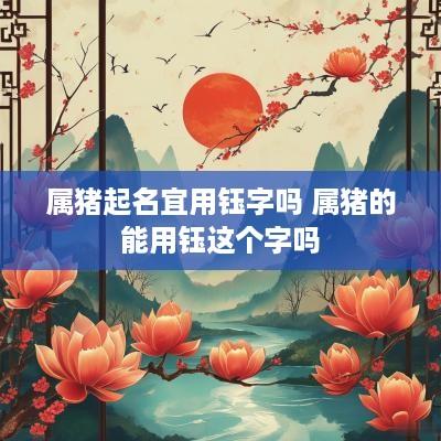 属猪起名宜用钰字吗 属猪的能用钰这个字吗