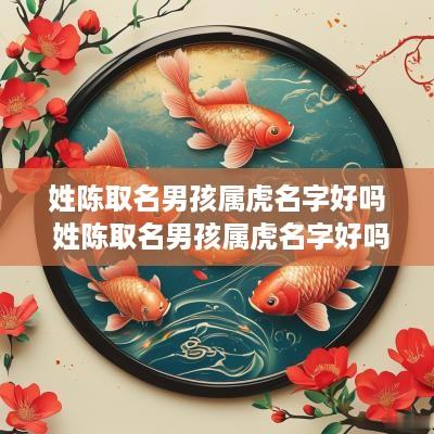 姓陈取名男孩属虎名字好吗 姓陈取名男孩属虎名字好吗