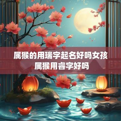 属猴的用瑞字起名好吗女孩 属猴用睿字好吗