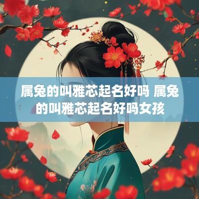属兔的叫雅芯起名好吗 属兔的叫雅芯起名好吗女孩