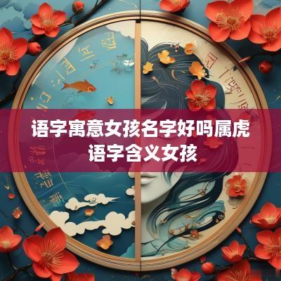 语字寓意女孩名字好吗属虎 语字含义女孩