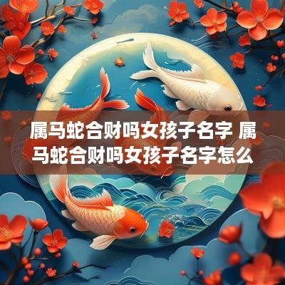 属马蛇合财吗女孩子名字 属马蛇合财吗女孩子名字怎么取
