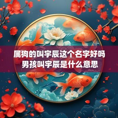 属狗的叫宇辰这个名字好吗 男孩叫宇辰是什么意思