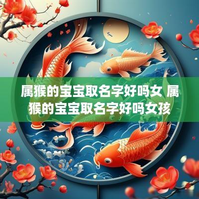 属猴的宝宝取名字好吗女 属猴的宝宝取名字好吗女孩