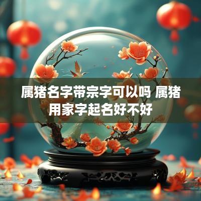 属猪名字带宗字可以吗 属猪用家字起名好不好