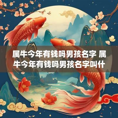 属牛今年有钱吗男孩名字 属牛今年有钱吗男孩名字叫什么