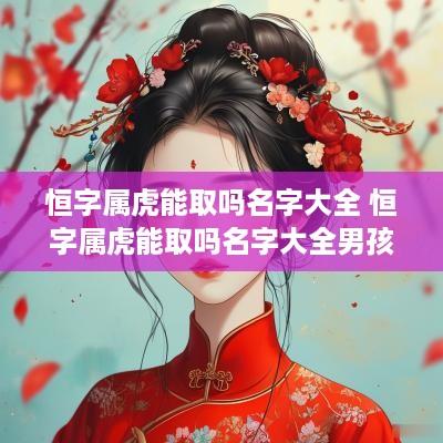 恒字属虎能取吗名字大全 恒字属虎能取吗名字大全男孩