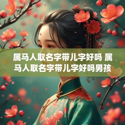 属马人取名字带儿字好吗 属马人取名字带儿字好吗男孩