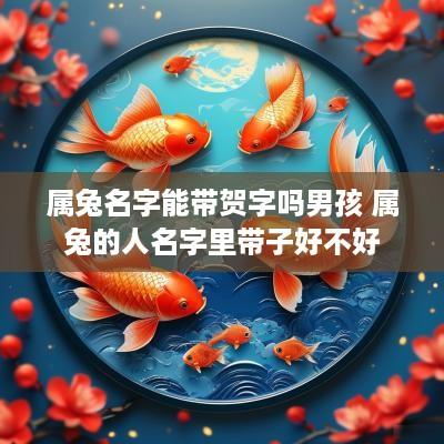 属兔名字能带贺字吗男孩 属兔的人名字里带子好不好