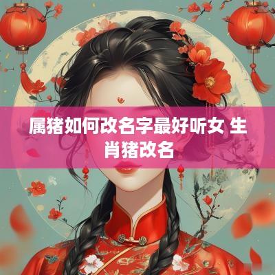 属猪如何改名字最好听女 生肖猪改名