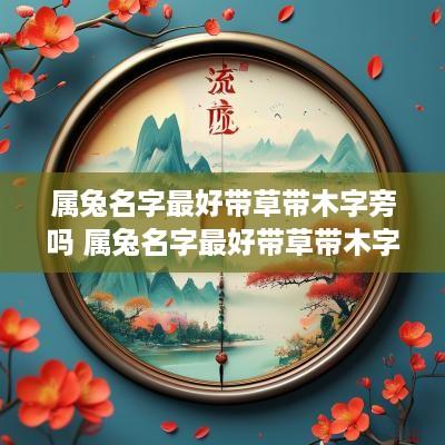 属兔名字最好带草带木字旁吗 属兔名字最好带草带木字旁吗女孩