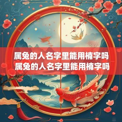 属兔的人名字里能用楠字吗 属兔的人名字里能用楠字吗女孩