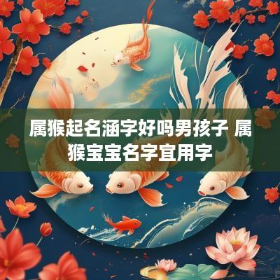 属猴起名涵字好吗男孩子 属猴宝宝名字宜用字
