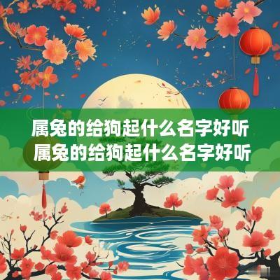 属兔的给狗起什么名字好听 属兔的给狗起什么名字好听点