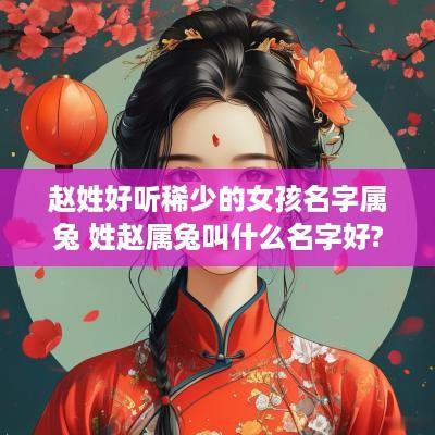 赵姓好听稀少的女孩名字属兔 姓赵属兔叫什么名字好?