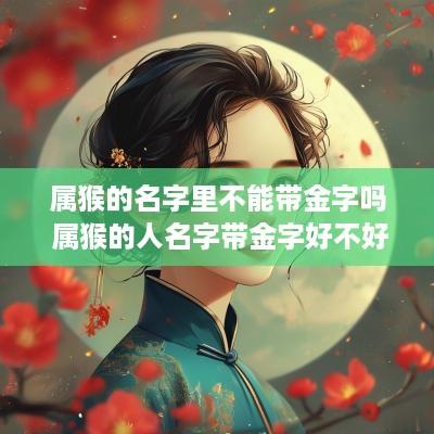 属猴的名字里不能带金字吗 属猴的人名字带金字好不好