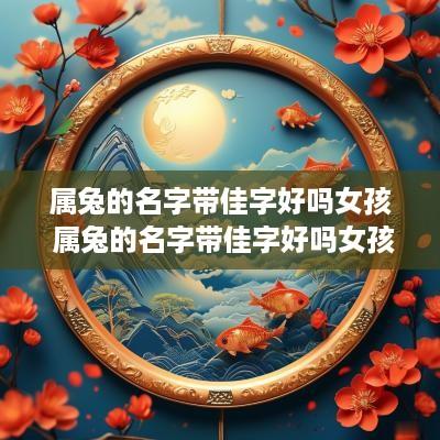 属兔的名字带佳字好吗女孩 属兔的名字带佳字好吗女孩怎么取